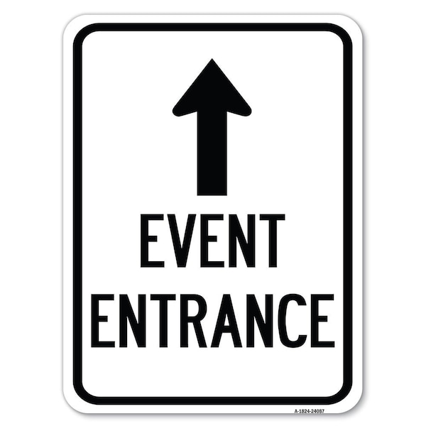 Safety Sign, 18 in Height, Aluminum, 24 in Length, 24087